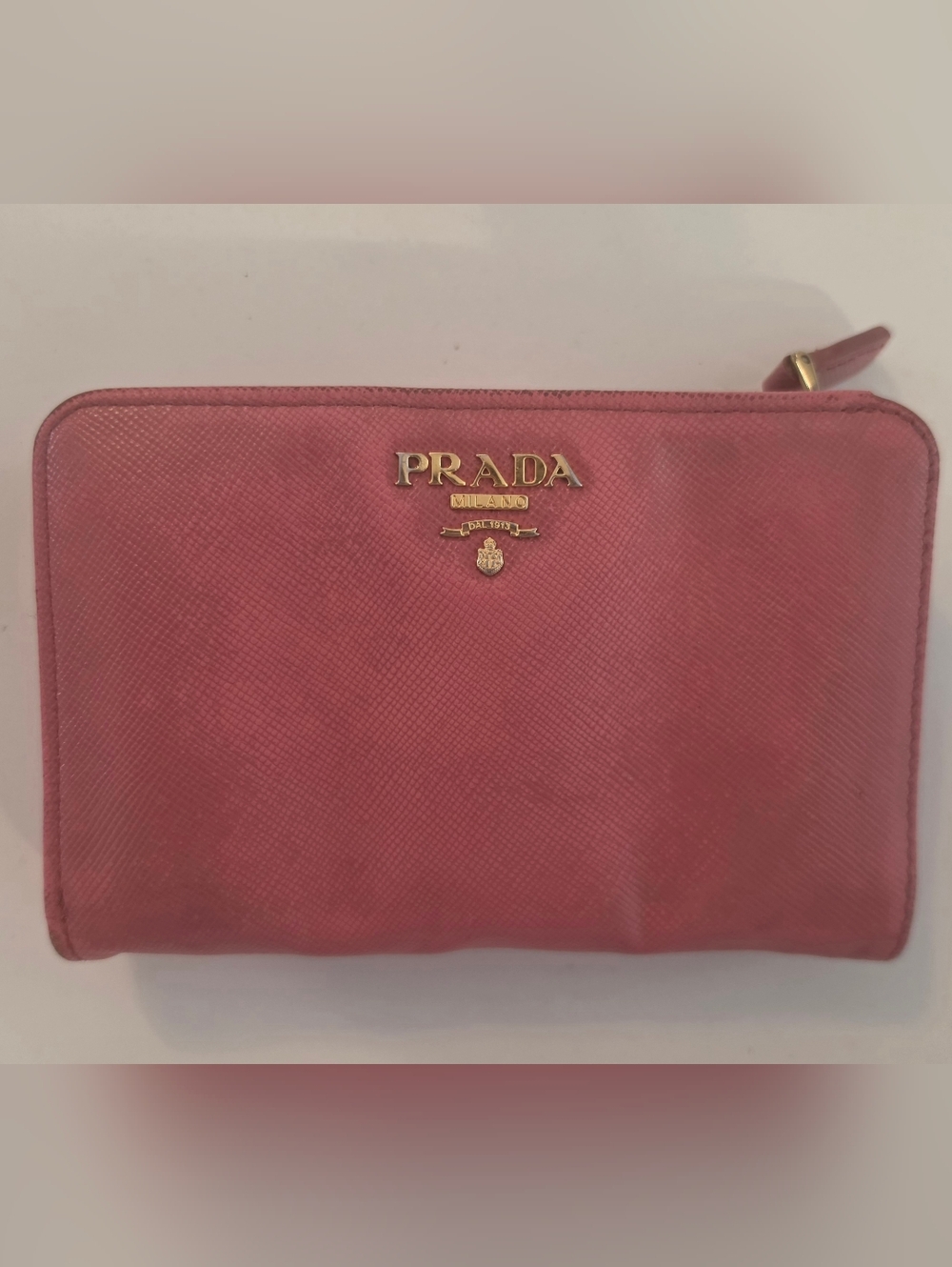 Prada Saffiano Leather Pink Wallet